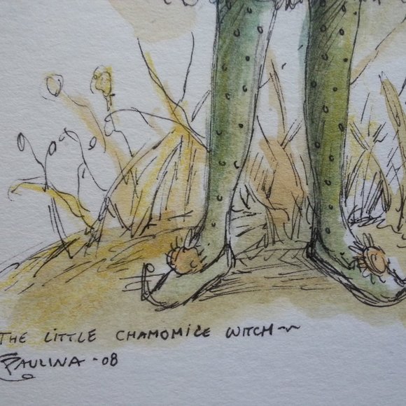 FAIRY WITCH PAULINA CASSIDY ORIGINAL WATERCOLOR - Picture 5 of 10